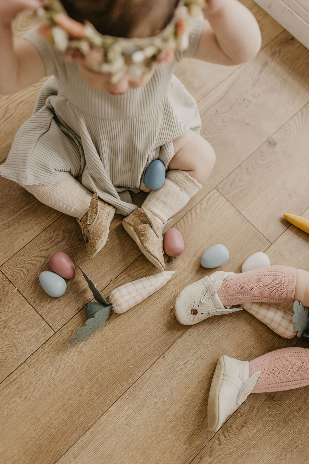 Oyster Bunnies // Cute Critters Leather Shoes Baby and Toddler Bunny