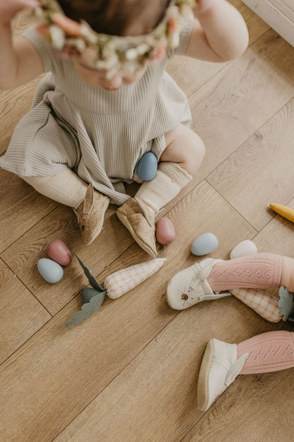Oyster Bunnies // Cute Critters Leather Shoes Baby and Toddler Bunny