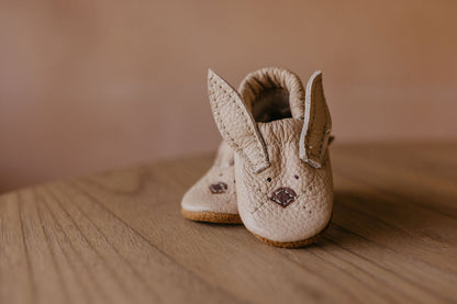 Flax Bunnies // Cute Critters Leather Shoes Baby and Toddler Bunny