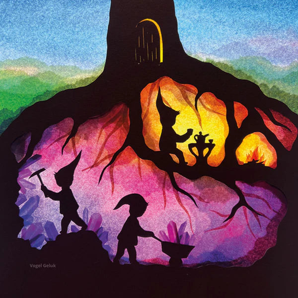 Toverlux Lamp Silhouette - Dwarfs (Vogel Geluk) Lamp Accessories for open-ended play - Title: Default Title