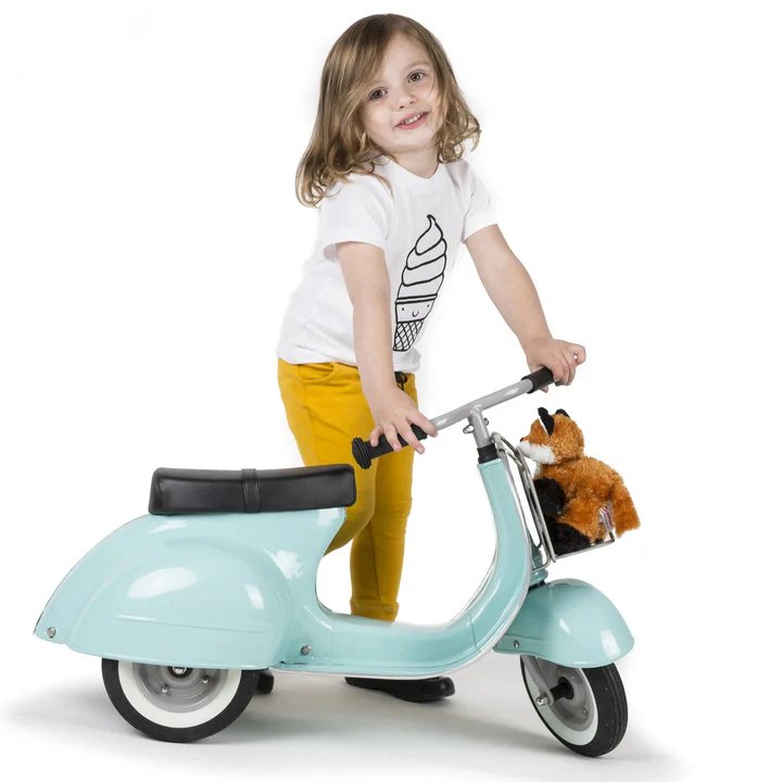 Ambosstoys Primo Classic Ride on Toy - leather Ride On Toys for open-ended play - Color: Yellow