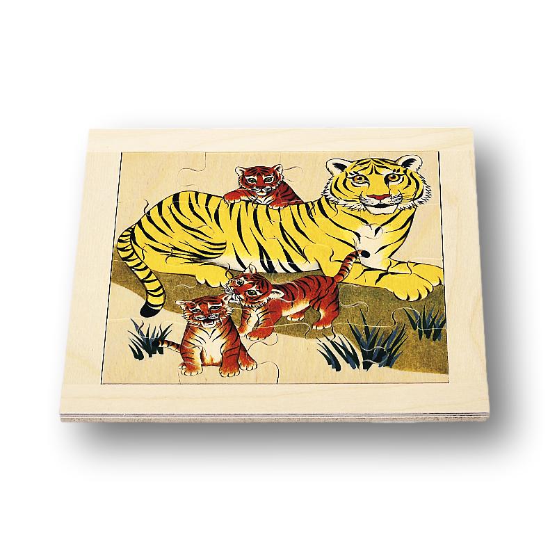 Atelier Fischer Wooden Jigsaw Puzzle - Tiger (16 pcs) - wood Jigsaw Puzzles for open-ended play - Title: Default Title