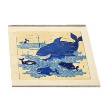 Atelier Fischer Wooden Jigsaw Puzzle - Whale (16 pcs) - wood Jigsaw Puzzles for open-ended play - Title: Default Title