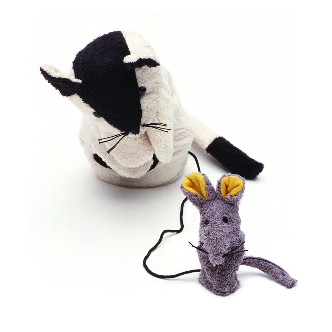 Cat and Mouse Hand Puppet by Furnis - cotton Hand Puppets for open-ended play - Title: Default Title