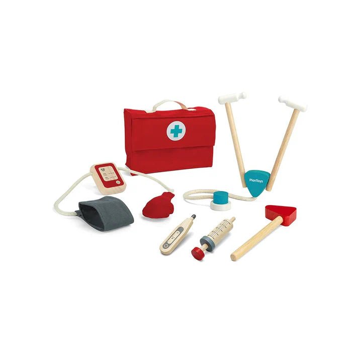 Children's Doctor Set - Plan Toys - wood, rubber Pretend Play for open-ended play - Title: Default Title
