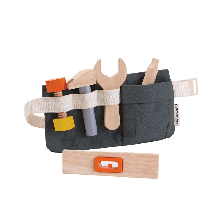 Children's Tool Belt - Plan Toys - wood, rubber Pretend Play for open-ended play - Title: Default Title