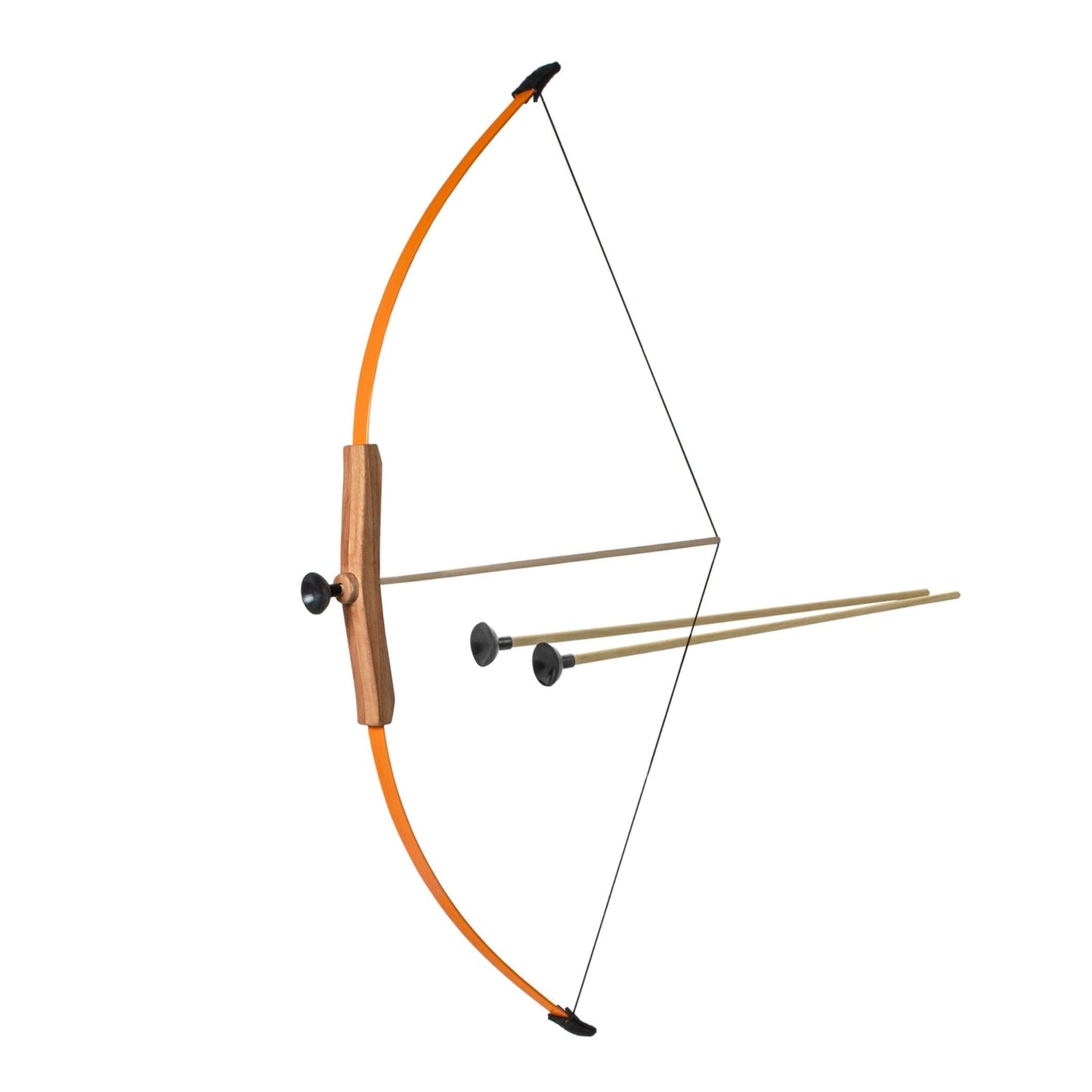 Children's Wooden Longbow (with 3 Arrows) by Woodsy - wood, natural, rubber Toy Weapons for open-ended play - Title: Defau...
