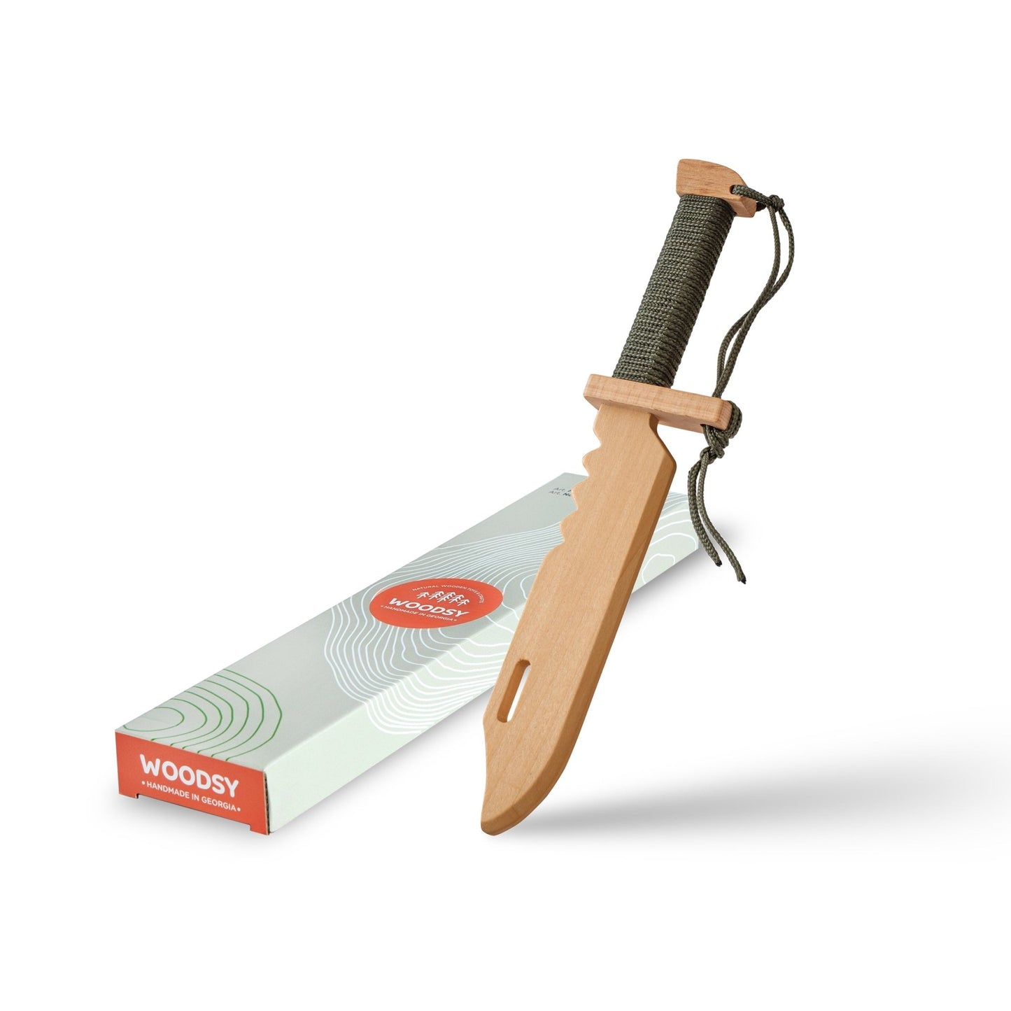 Children's Wooden Toy Survival Knife - wood, natural, felt Toy Weapons for open-ended play - Title: Default Title