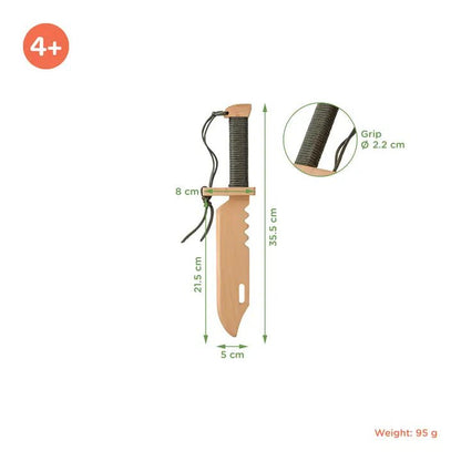 Children's Wooden Toy Survival Knife