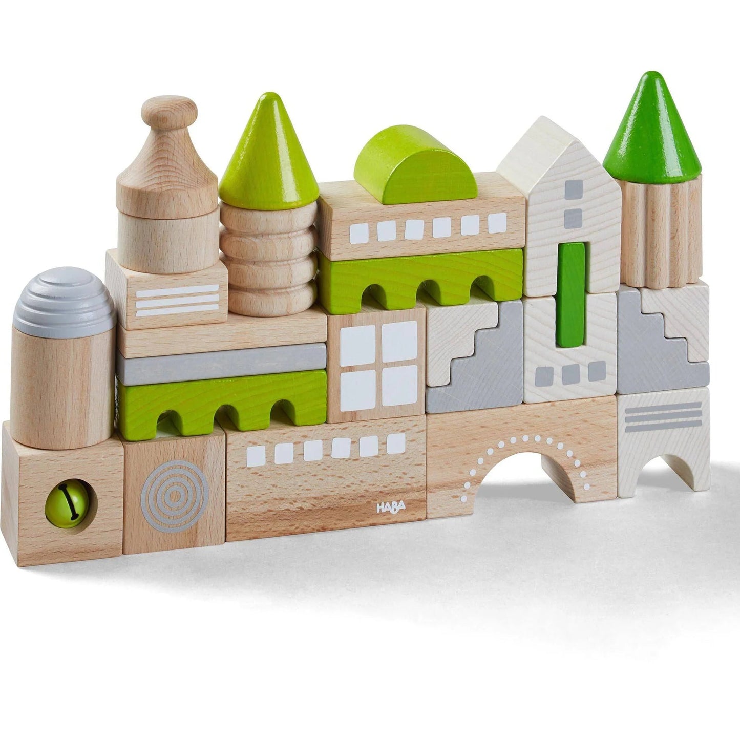 Coburg 28 Piece Wooden Building Blocks by Haba - wood for open-ended play - Title: Default Title