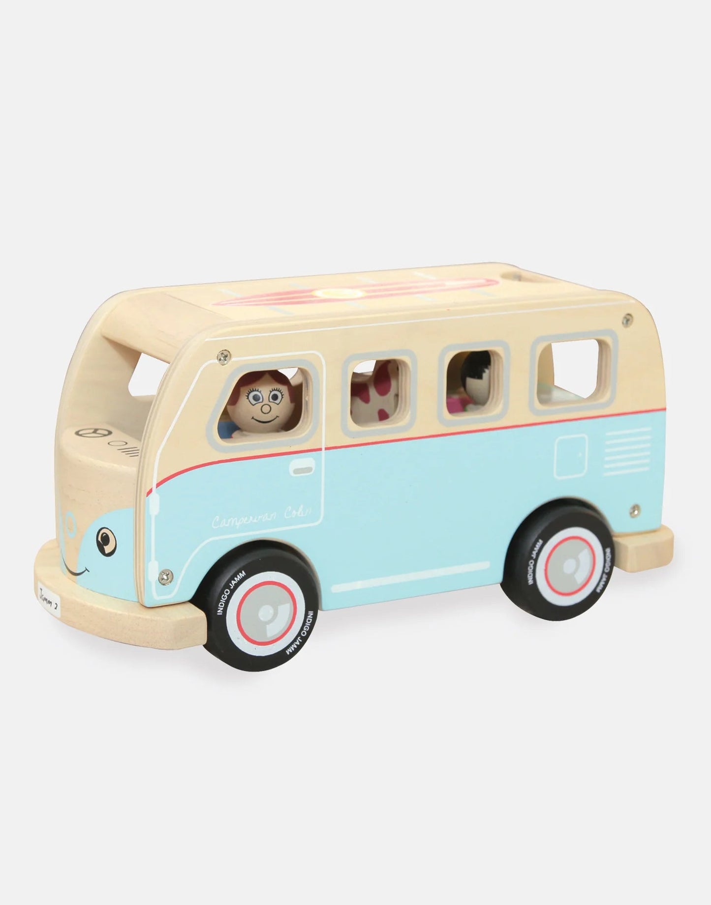 Colin Camper Van from Indigo Jamm - wood, rubber Vehicles for open-ended play - Title: Default Title