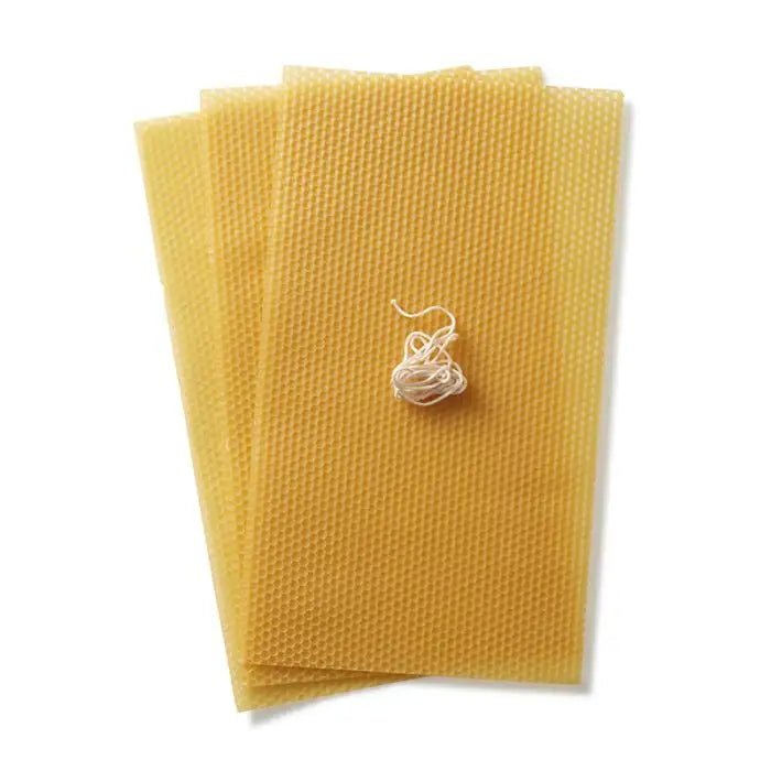 Dipam Beeswax Honeycomb Sheets - 3 sheets w/ wick - natural, beeswax Candles for open-ended play - Title: Default Title