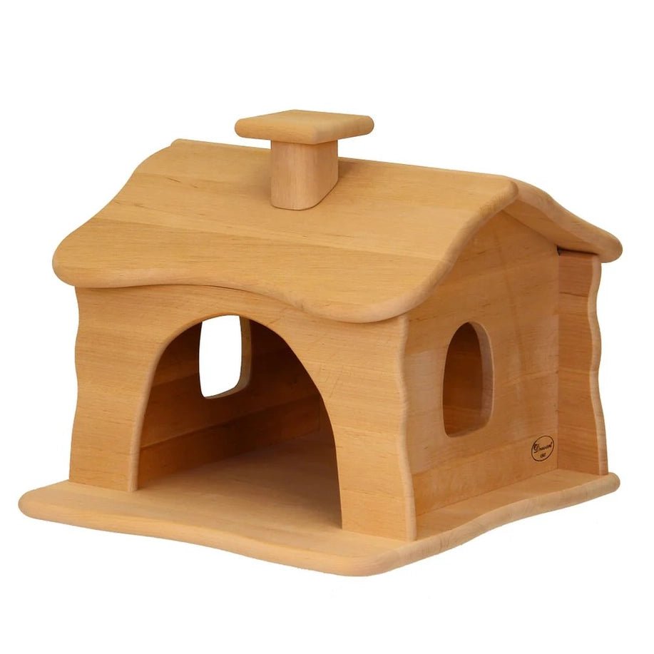Drewart Dwarf's Little House - wood, natural Dollhouse for open-ended play - Title: Default Title