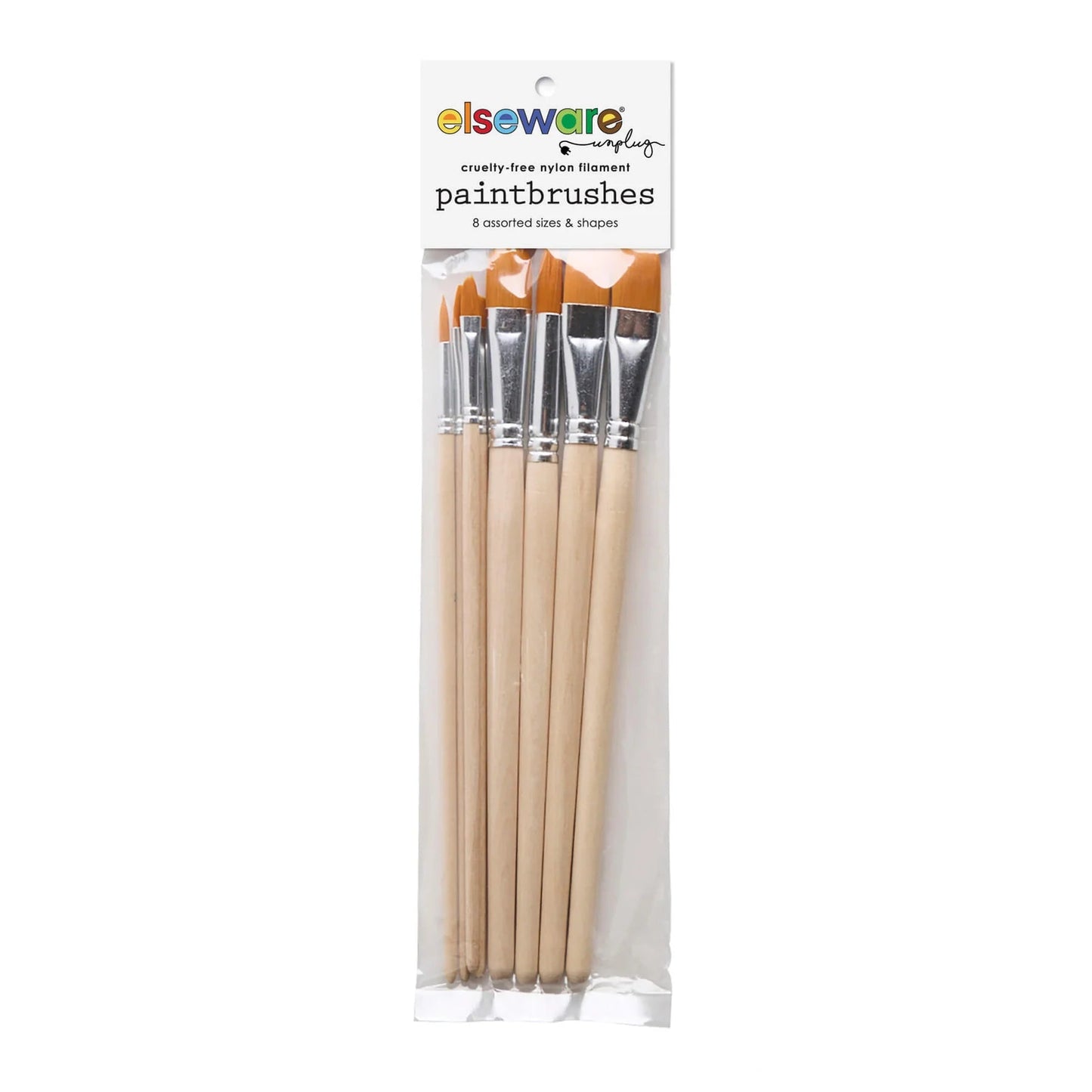 Pack of paintbrushes with Elseware branding on a white background