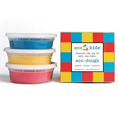 Eco-Kids Non-Toxic Eco-Dough (3-Pack) - natural Art and Crafts for open-ended play - Title: Default Title