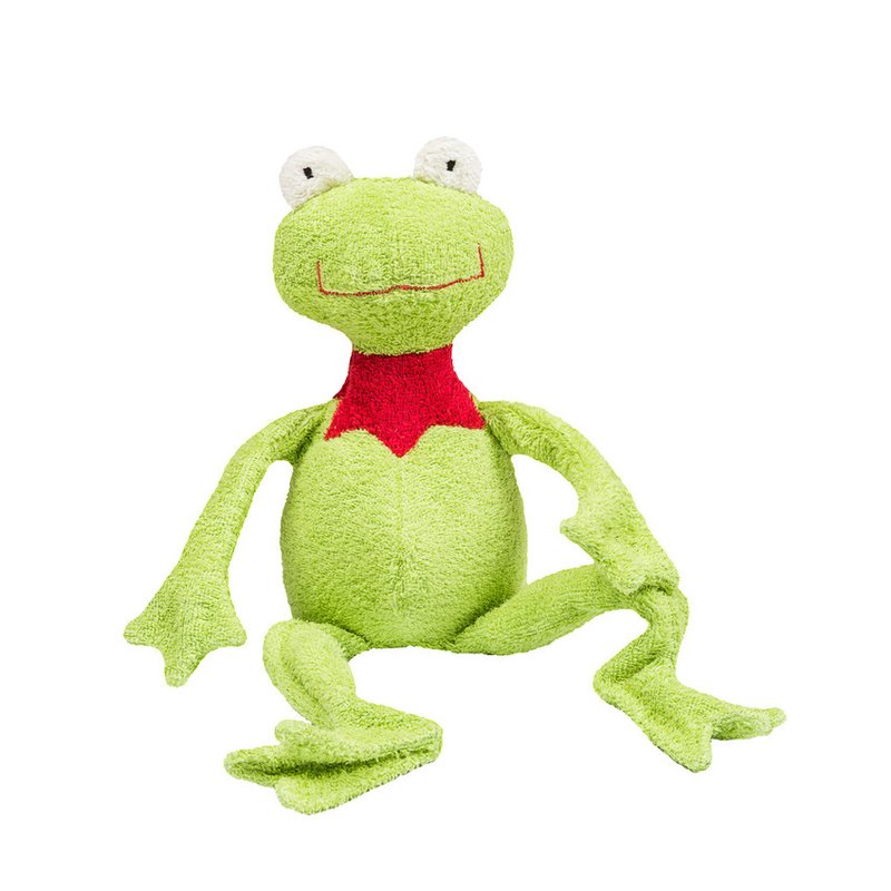 Organic Cotton Frog by Efie - cotton, wool Stuffed Animals for open-ended play - Title: Default Title