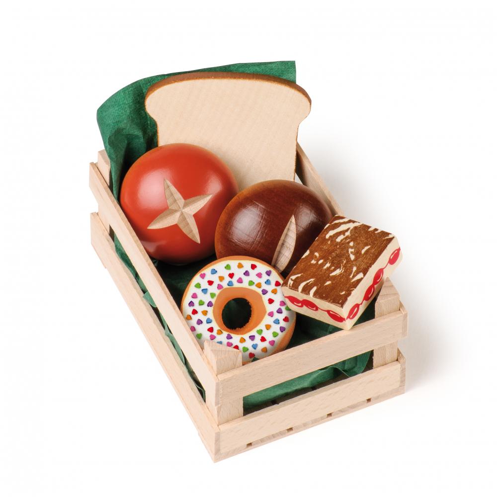 Erzi Assorted Wooden Baked Goods for Pretend Play (small) - wood for open-ended play - Title: Default Title