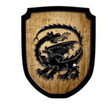 Escutcheon Wooden Play Shield - Dragon - wood, leather Pretend Play for open-ended play - Title: Default Title