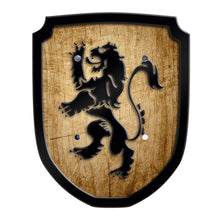 Escutcheon Wooden Play Shield - Lion - wood, leather Pretend Play for open-ended play - Title: Default Title