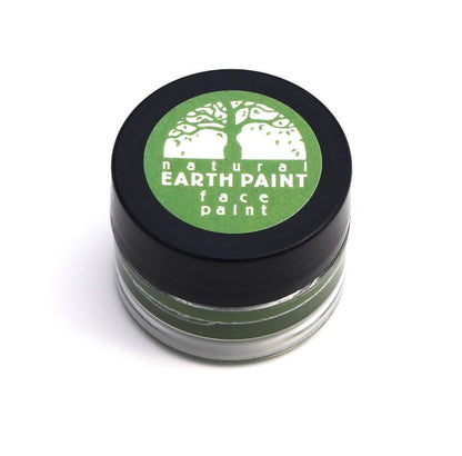 Natural Earth Paint jar in green on a white background