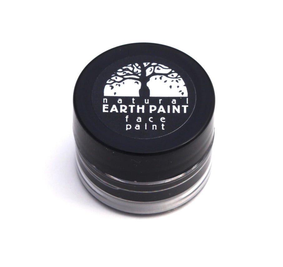 Natural Earth Paint jar in black on a white background
