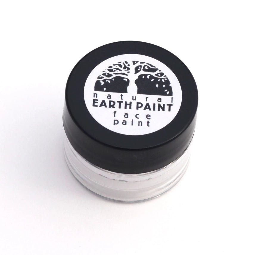 Natural Earth Paint jar in white on a white background