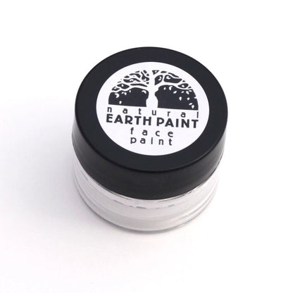 Natural Earth Paint jar in white on a white background