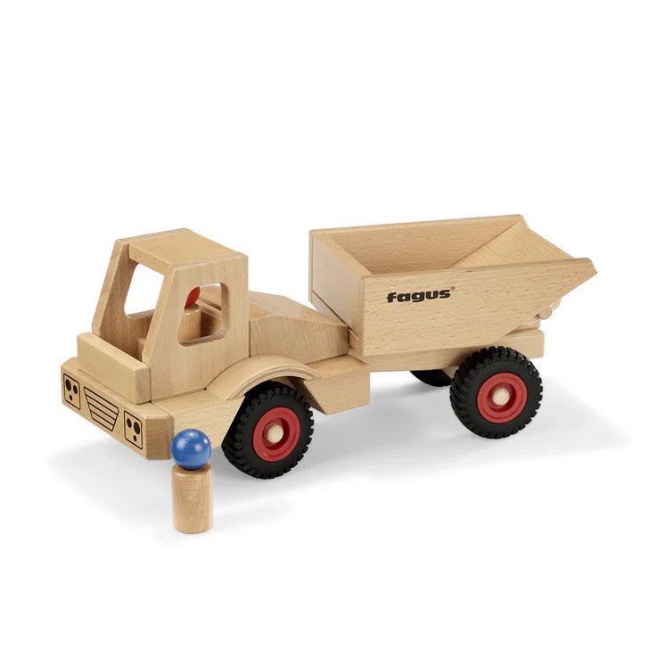 Fagus - Wheels Dumper - wood, natural, rubber Vehicles for open-ended play - Title: Default Title