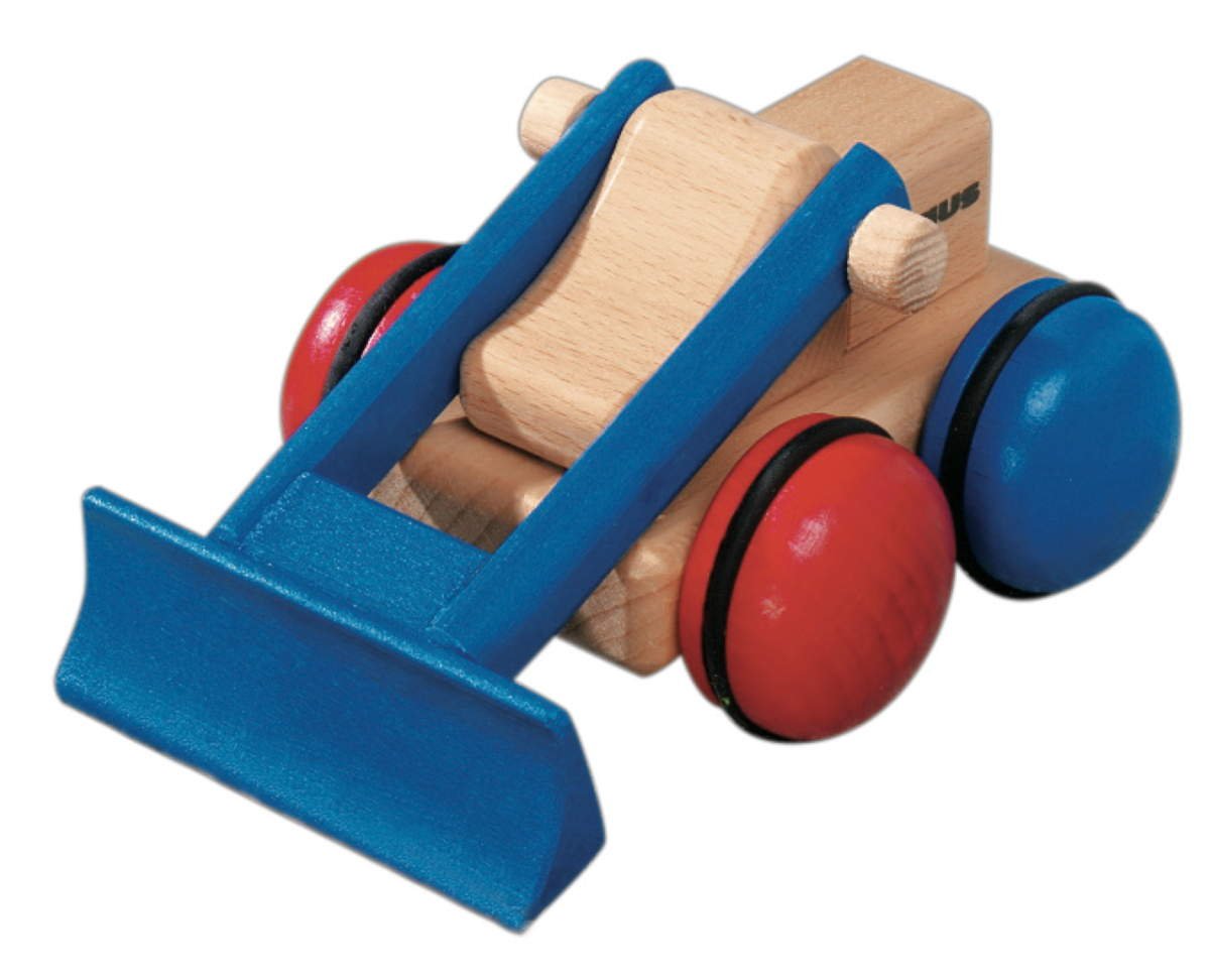 Fagus Wooden Bulldozer - wood, rubber Vehicles for open-ended play - Title: Default Title