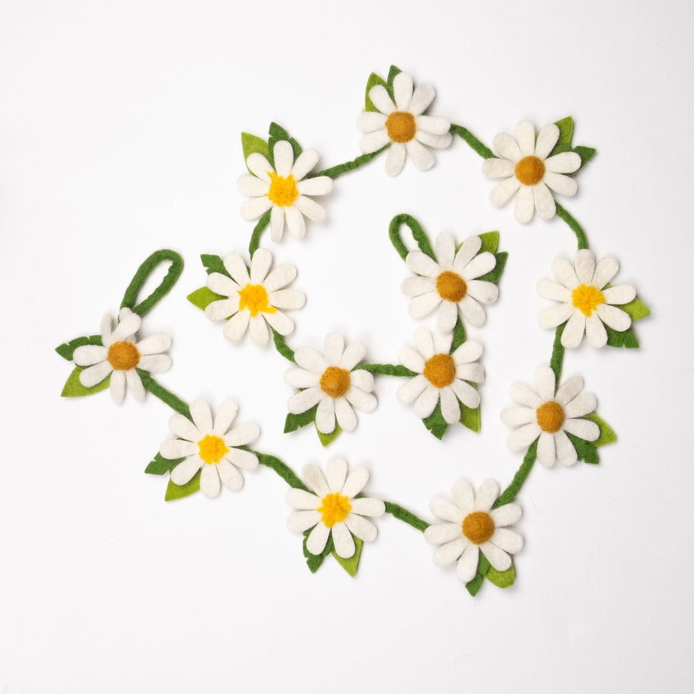 
                  
                    Fair Trade Handcrafted Felt Daisy Garland - natural, felt for open-ended play - Title: Default Title
                  
                