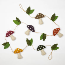 Fair Trade Handcrafted Felt Spotted Mushroom Garland - natural, felt for open-ended play - Title: Default Title
