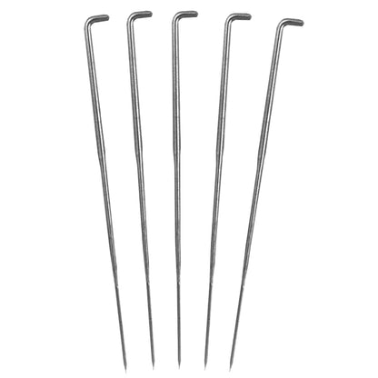 5 38 GA star felting needles on a white background