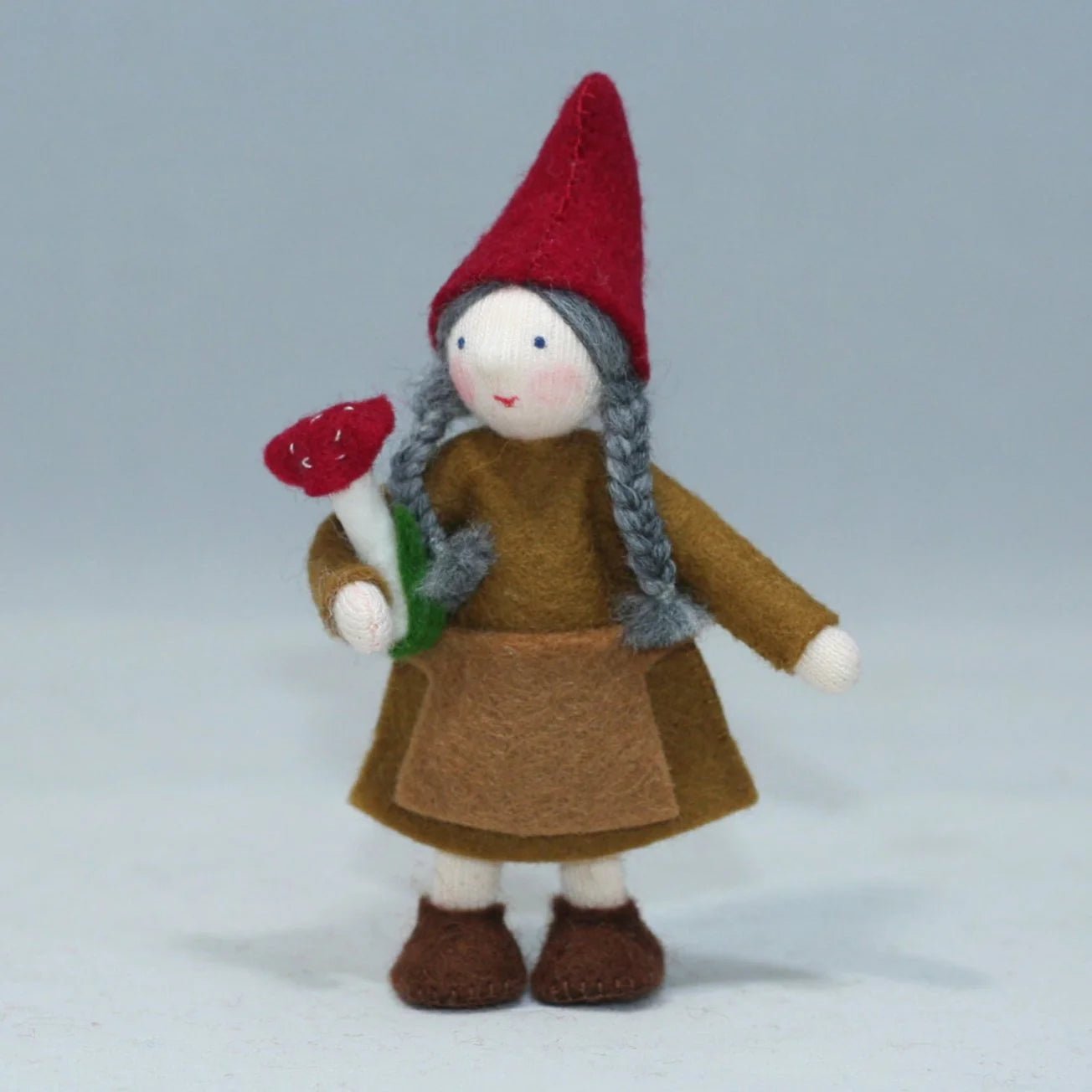 Forest Gnome Family - Granny - wood, cotton, wool, felt Dolls for open-ended play - Title: Default Title