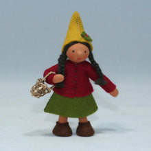 Forest Gnome Family - Mommy - wood, cotton, wool, felt Dolls for open-ended play - Skin Tone: Fair Skin