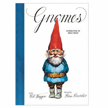 Book cover of 'Gnomes' with a gnome illustration on a white background