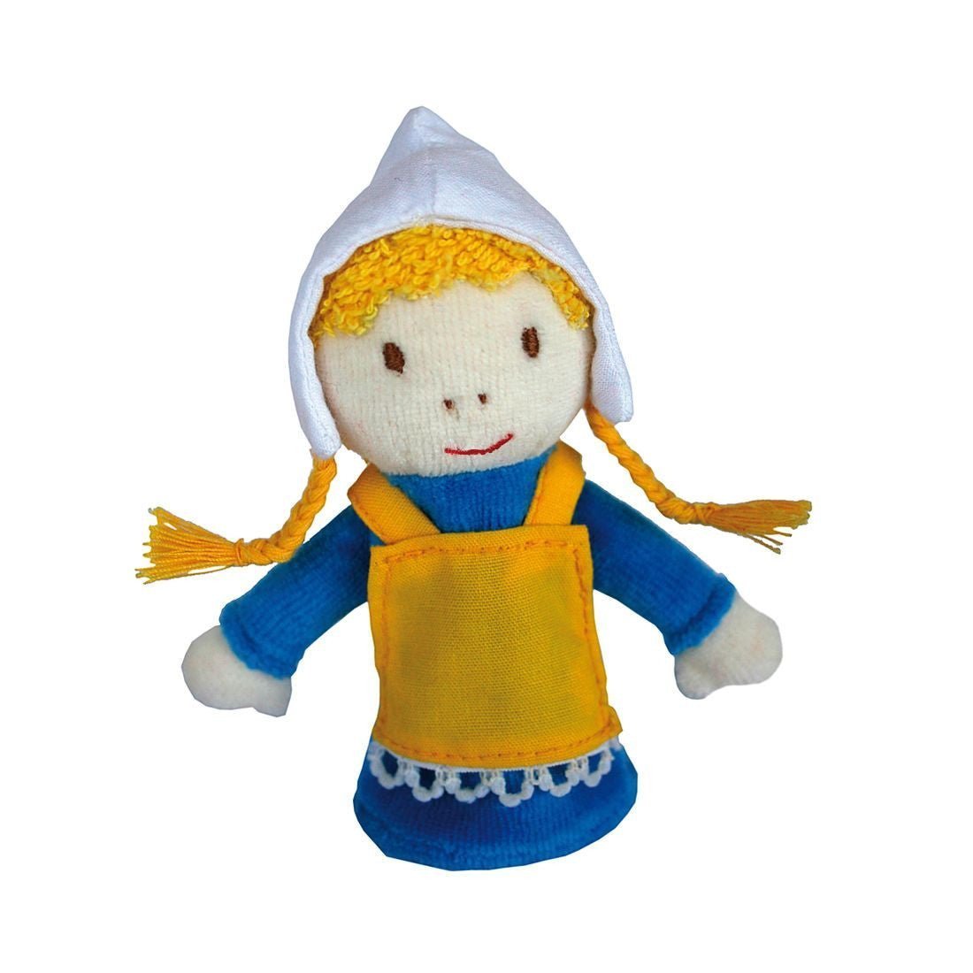Gretel Finger Puppet - cotton Finger Puppets for open-ended play - Title: Default Title