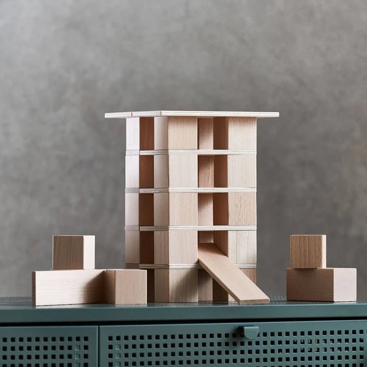 Haba Clever Up! Building Block System 2.0 - wood, cotton, natural Blocks for open-ended play - Title: Default Title