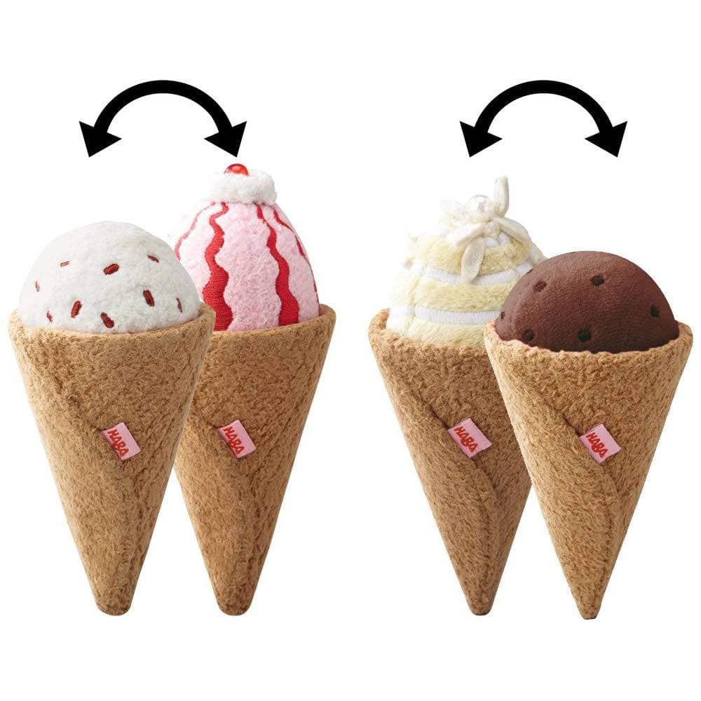Haba Biofino Venezia Ice Cream Cones - Soft Play Food for open-ended play - Title: Default Title