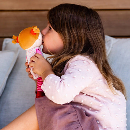 Haba Roya Doll with child kissing