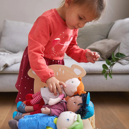 Haba Roya Doll with child and other dolls