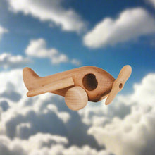 Handmade Wooden Airplane - wood, natural, beeswax Vehicles for open-ended play - Title: Default Title