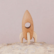 Handmade Wooden Rocket - wood, natural, beeswax Vehicles for open-ended play - Title: Default Title