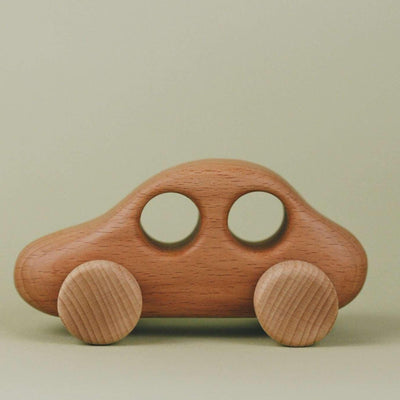 Handmade Wooden Simple Car - wood, natural, beeswax Vehicles for open-ended play - Title: Default Title