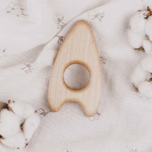 Handmade Wooden "Teether Rocket" by Tateplota - wood, natural Baby Toys for open-ended play - Title: Default Title