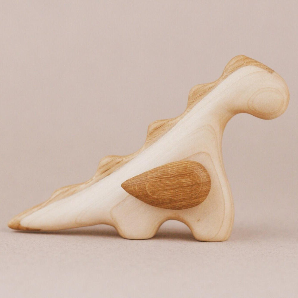 Handmade Wooden Toy Dragon - wood, natural, beeswax Vehicles for open-ended play - Title: Default Title