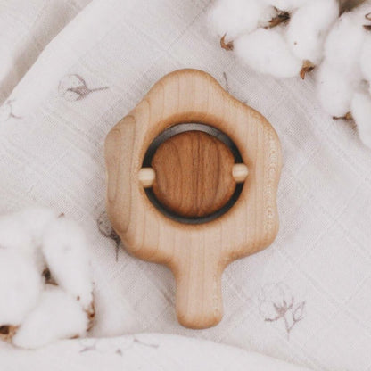 Handmade Wooden "Tree Rattle" by Tateplota - wood, natural Baby Toys for open-ended play - Title: Default Title