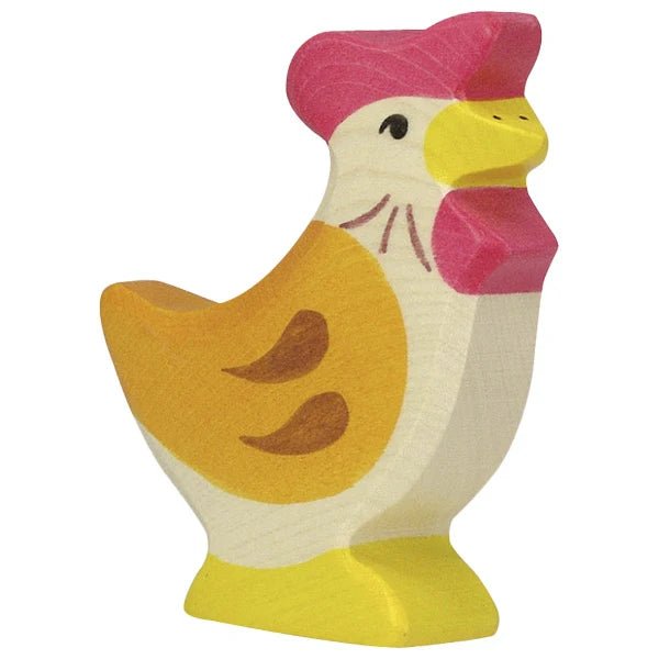 Hen, standing (wooden) by Holztiger by Holztiger - wood Wooden Figures for open-ended play - Title: Default Title