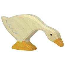 Holztiger Goose Eating Toy Figure - wood Wooden Figures for open-ended play - Title: Default Title