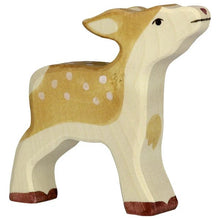 Holztiger Wooden Animal Figure - Fawn - wood Wooden Figures for open-ended play - Title: Default Title