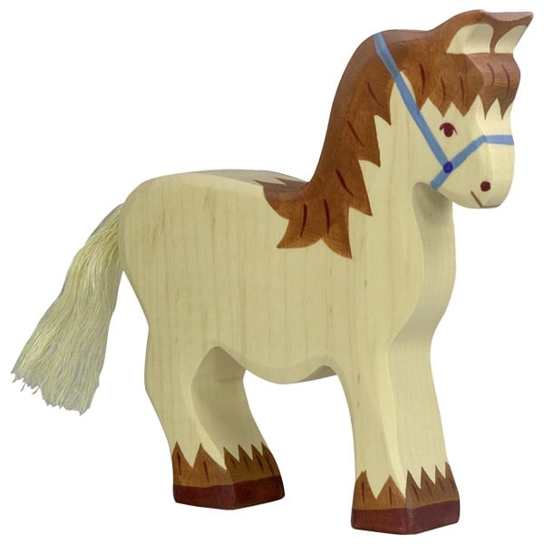 Holztiger Wooden Cart Horse - wood Wooden Figures for open-ended play - Title: Default Title